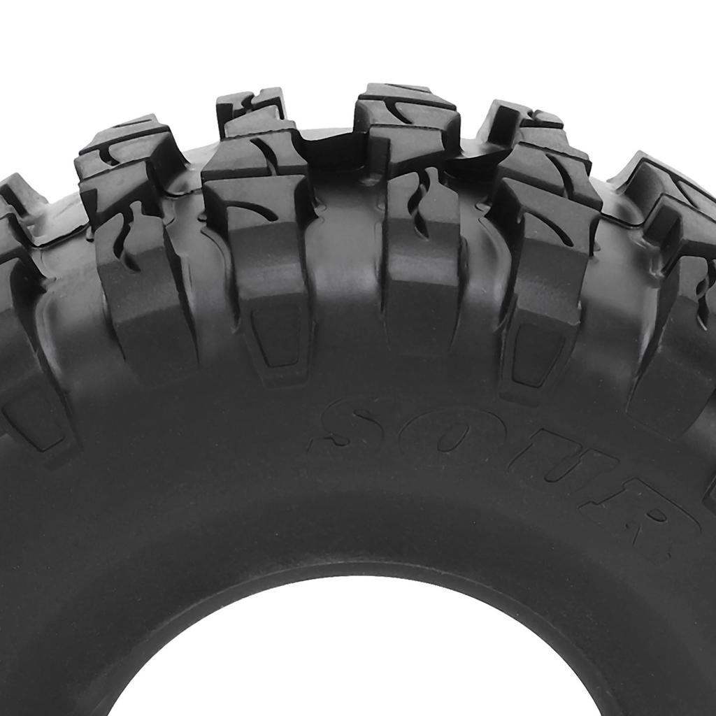 4Pcs Remote Control Rubber Tires Tyres Replacement for SCX10/TRX4/TRX6 1/10 RC Crawler