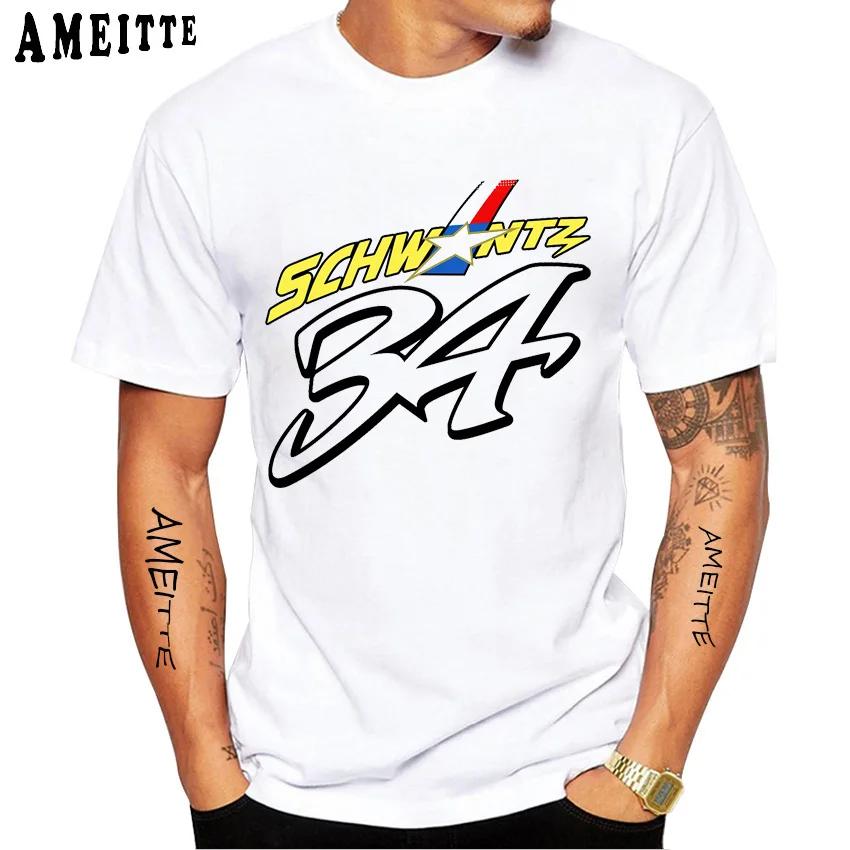 Kevin Schwantz 34 Leggenda delle Gare GP Anni '90 T-Shirt Estiva Uomo Manica Corta Sport d'Avventura Casual Top Bianco Uomo Motociclista Magliette