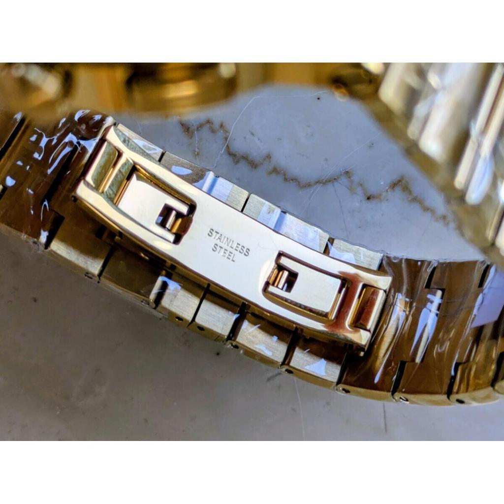 Used VERSACE GRECA LOGO CHRONO Watch VEZ900421 Men's Gold Versace Chronograph Watch