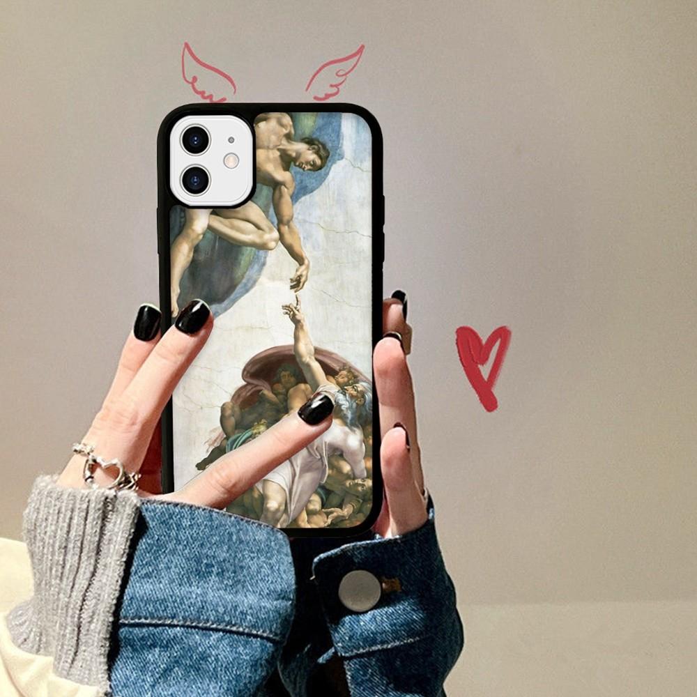 Renaissance Art Phone Case Silicone PC+TPU For For iPhone 11 12 13 14 15 16 Plus Pro Max Cover