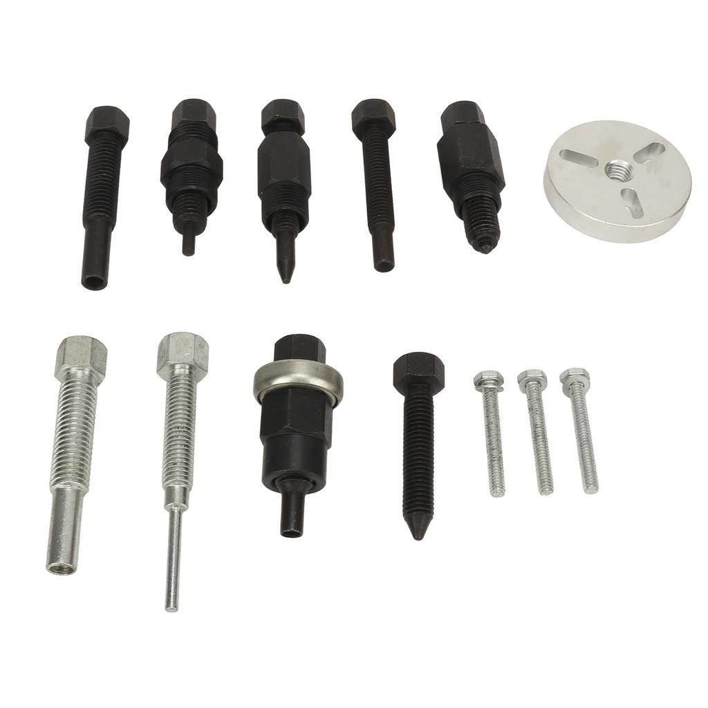 13PCS Kupplungsnabenabzieher Kohlenstoffstahl Effizient Tragbar Klimakompressor Kupplung Service-Kit für