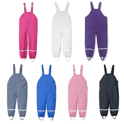 Toddler Kids Boys Girls Rain ogrodniczki Wiatroodporny wodoodporny kombinezon błotny