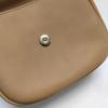 [Pre-Owned] Kaia Gold Logo Flap Leather Saddle Bag - Excellent #1GNG1QG