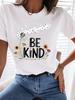 (Asian Size) Clothing T Shirt Tee Top Women Fashion Female Woman Letter Style Cute Print  Short Sleeve Graphic T-shirts