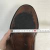 70s-80s USA made Vintage UFCW leather Goodyear welt long wingtip 7.5EEE 25.5 brown O'Sullivan heel(USED)