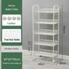 Mobile Snack Storage Rack with Wheels - Versatile Kitchen Shelf Trolley
