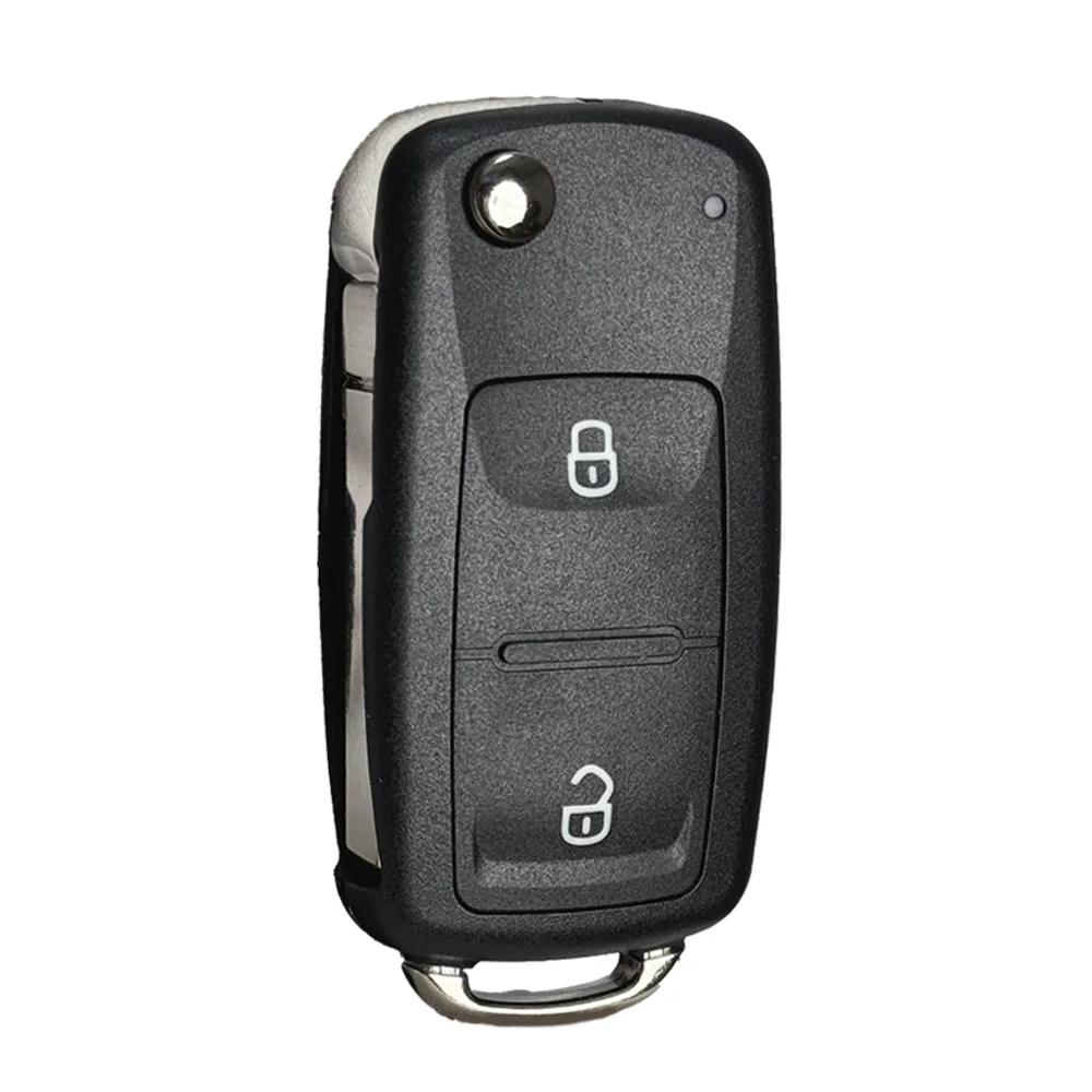 

YOCASTY For VW Passat Polo Golf VOLKSWAGEN Skoda 2 3 button Flip HU66 Remote Car Key Shell Case Cover 5K0837202AD