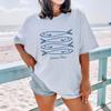 Sardines Vis Trendy Vis uit Blik FisherUnisex Kust Esthetiek T-shirt Dames Unisex Casual Katoen Grafische T-shirts Mode Tops Tee