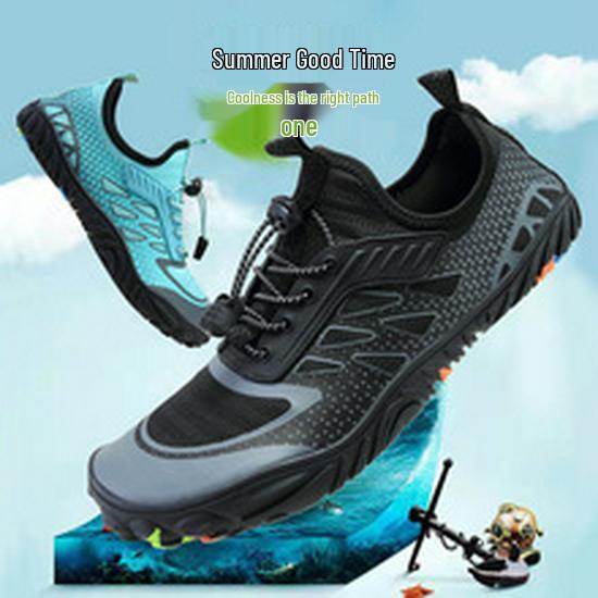 Men's Plus Size Summer Five-Finger Wading Shoes for Outdoor Fishing & Swimming