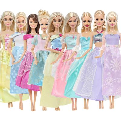 Klassische Mittelalter Prinzessin Ballkleider Partykleider für 30cm Puppenkleidung Hochzeits-Tanz-Outfits (KEINE PUPPEN)