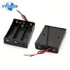 4PCS 18650 Battery Case Holder with Wire, 1X 2X 3X 4X 18650 Plastic DIY Battery Storage Boxes Case Wire Lead Pin