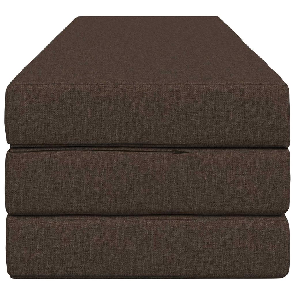 Folding Sofa Bed 180 x 67 x 45 cm Taupe