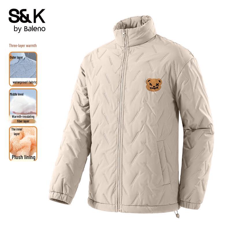Baleno Men's S&K Series Winter Stand-Collar Padded Jacket