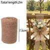 3/5/7.5/10/15cm Burlap Fabric Roll Christmas Gift Wrapping Bowknot DIY Handmade Wedding Party Home Decoration Jute Roll Supplies