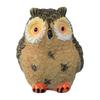 Mini Owl Statue Resin Hand Painted Owl Ornament Miniature Animal Figurine for DIY Micro Landscape Bonsai Fairy Garden Decoration