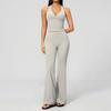 High-Waisted Quick-Dry Yoga Pants - Butt-Lifting & Tummy-Tucking Wide-Leg Fitness Wear for Women (Style 4208)