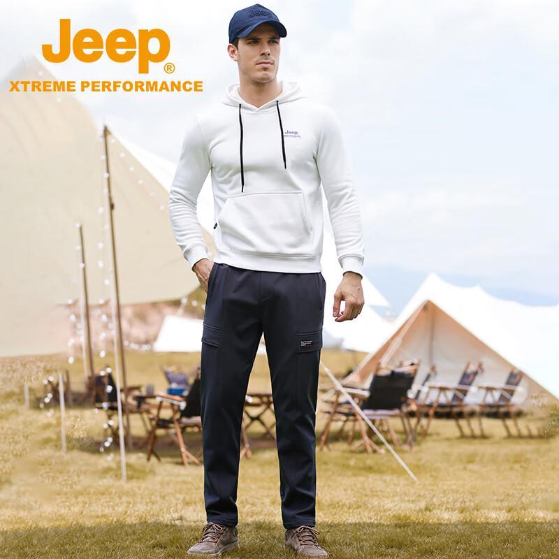 Jeep Men's Casual Warm Plush Long-Sleeve T-Shirt