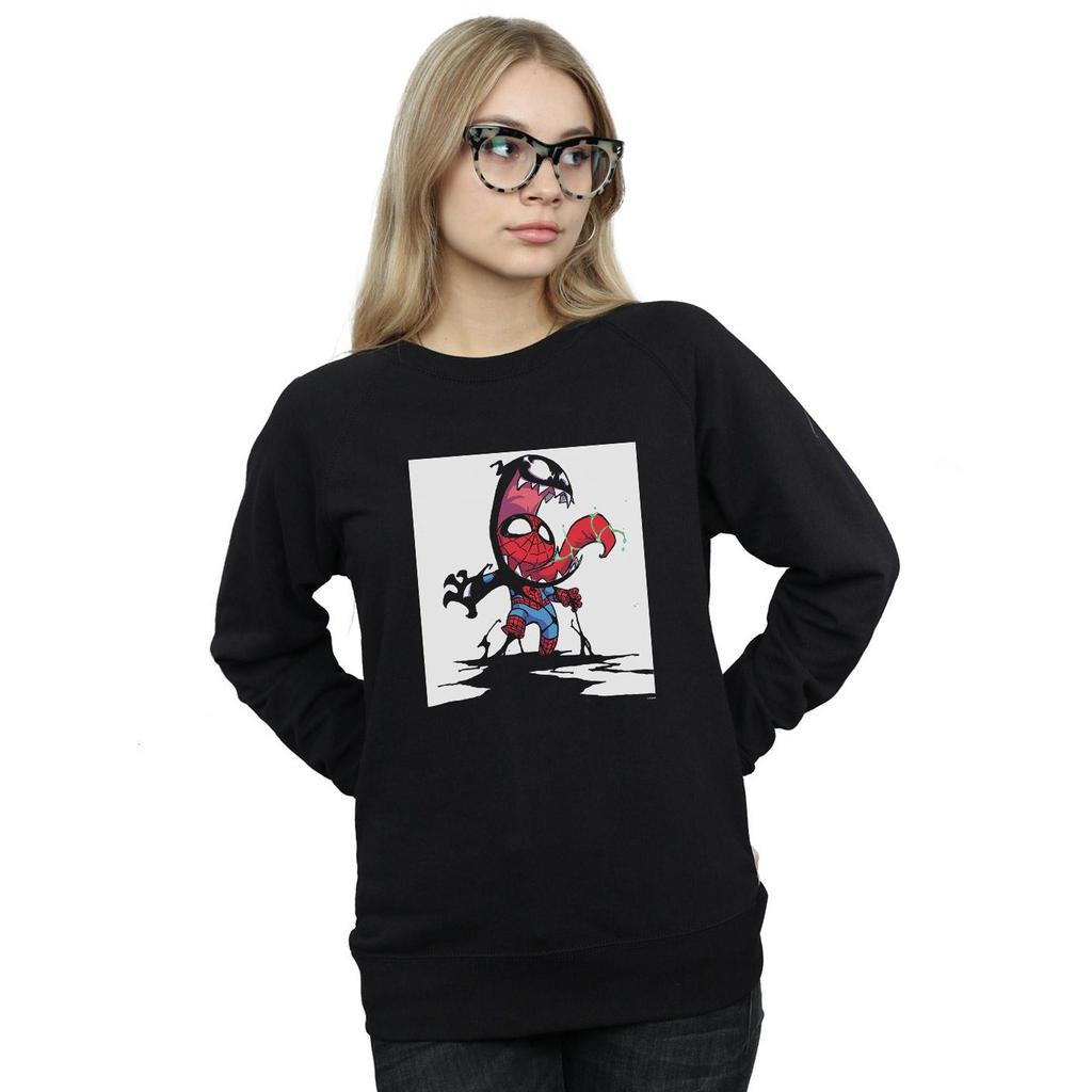 Marvel Womens/Ladies Spider-Man Venom Cartoon Sweatshirt