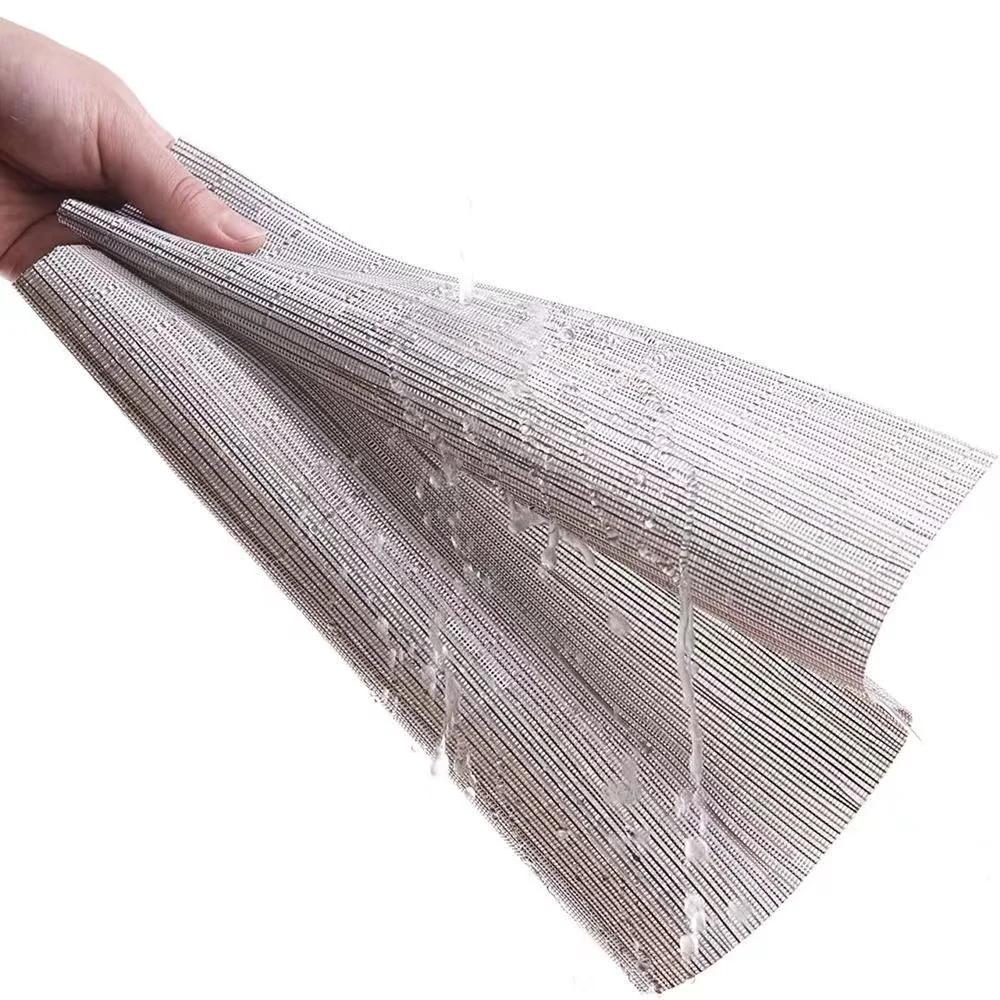 Home Retro Wasserdichte Tischsets Moderner Stil PVC Teller Schüssel Halter Tassenuntersetzer Waschbar einfach Tischsets Platzsets Individuell