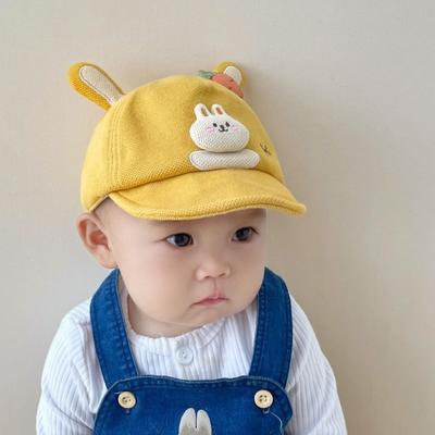 Cotton Baby Baseball Cap Soft Brim Sunshade Visors Cute Sun Hat  Outdoor