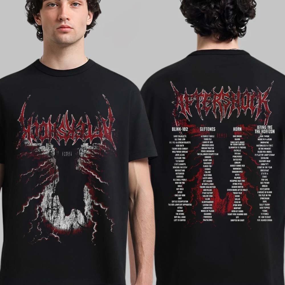 Aftershock Festival 2025 T-Shirt, Sacramento Lineup Shirt, Rock Music Festival Unisex T-Shirt L