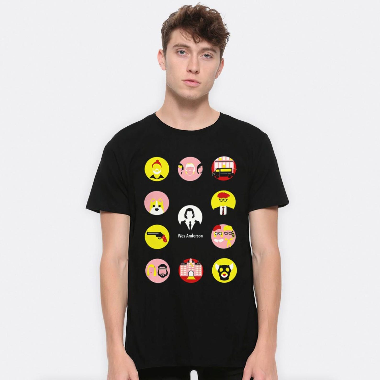Wes Anderson Movies T-Shirt, Men s Women s Sizes (AND-03672) L