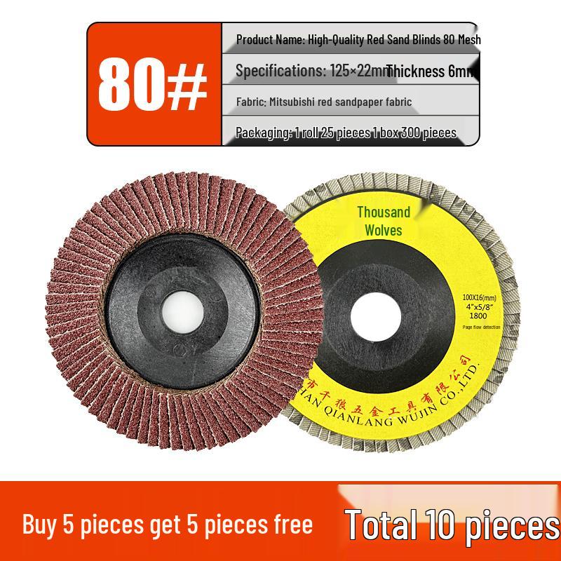 Flap Disc Grinding Wheel for Angle Grinder - 125/150/180mm, Metal & Stainless Steel Sandpaper