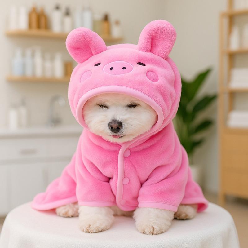 Teddy clothes than bear pet bathrobe cat dog bath towel clothes pet cute halloween christmas clothes
