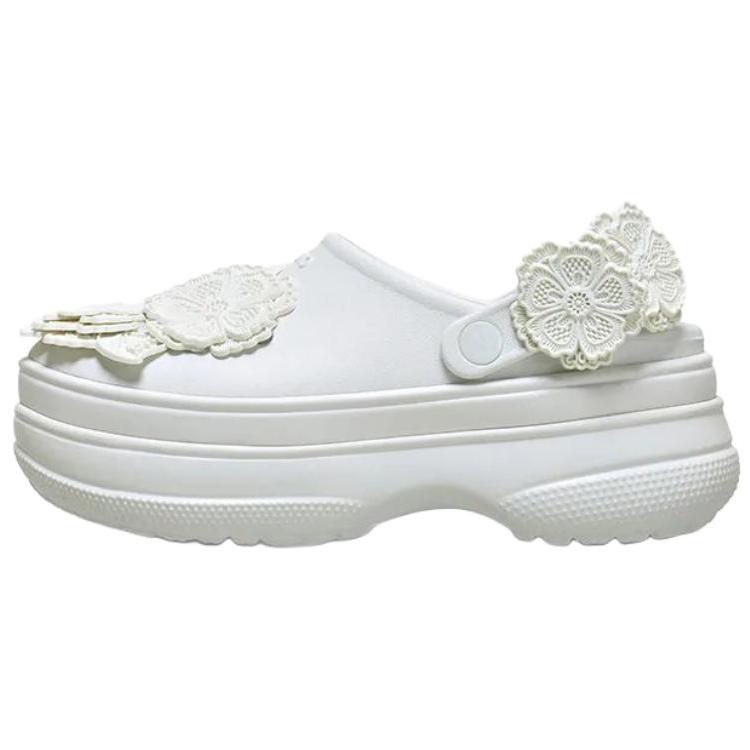 Crocs Classic Clog Flower Simple Comfortable Clogs Women clogs Moonlight-Gray 213118-1NK 34-35