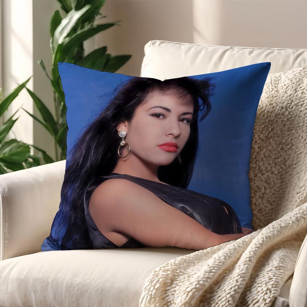 S-Селена Кинтанилья Певица Наволочка Для Подушки Печать Декор Дивана Дом Автомобиль Комната Кофейня Офис Nordic Simplicity 30cmx30cm