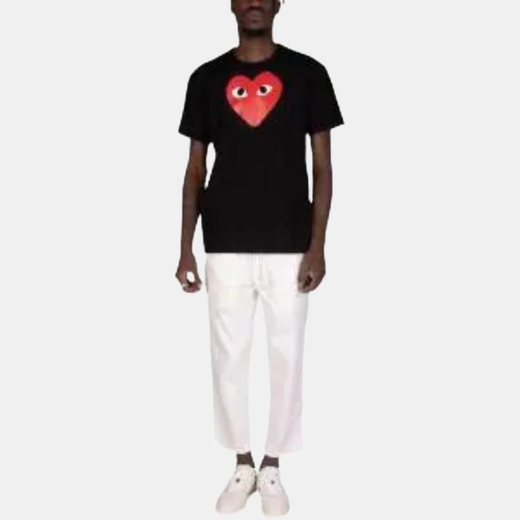 Comme Des Garcons Play Red Heart T shirt AX-T112-051-1