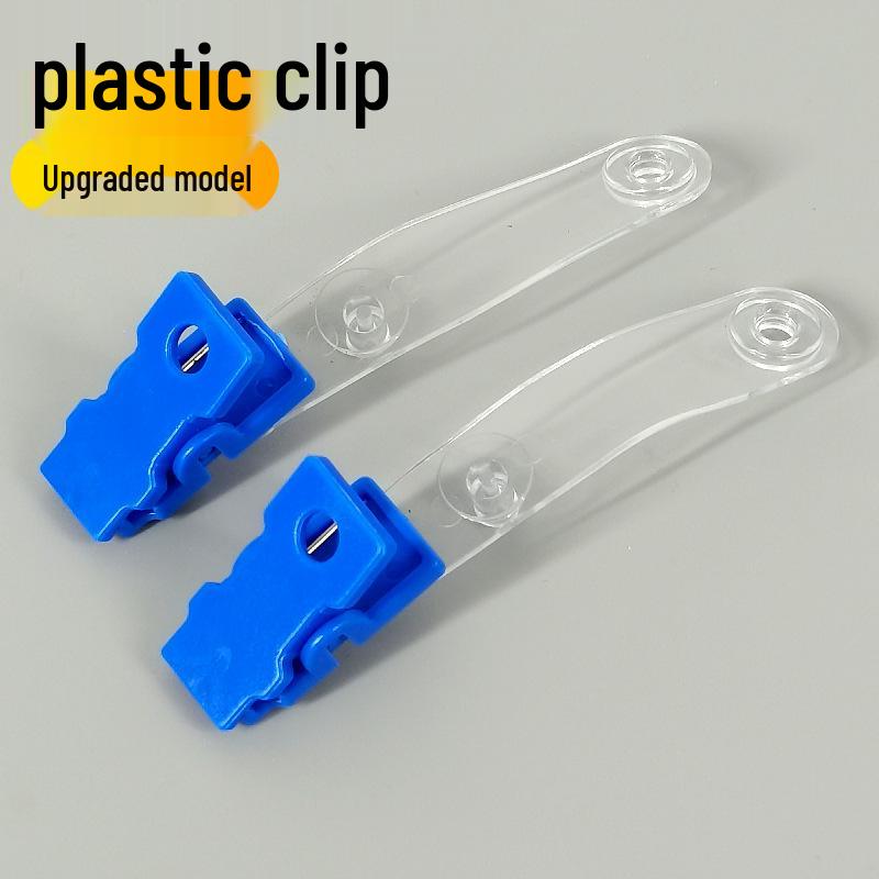 Portabadge in Metallo e Plastica con Clip per Tessere di Identificazione ed Etichette Prezzo