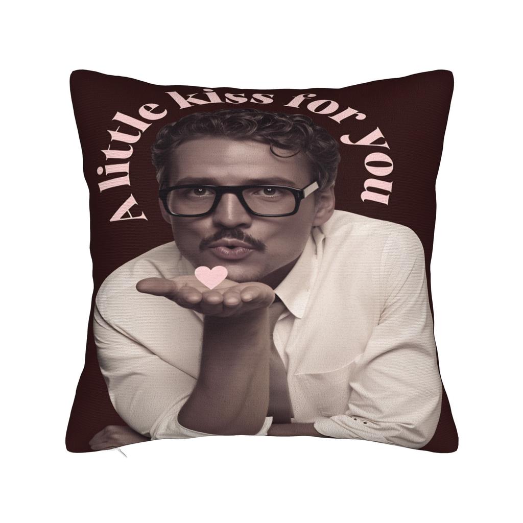 Pedro Pascal Pillowcases  Novelty Pillow Case For Sofa Car Home Decor Square Pillow Cover
