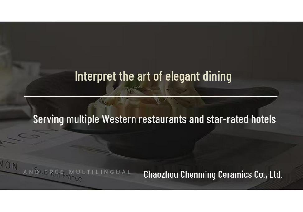 Premium Ceramic Plate - Thickened, High Appearance, Underglaze, Heat Resistant Tableware
