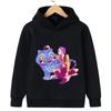 2025 New Kpop Witch Hunt Children's Hoodie Fashionable and Versatile Cartoon Pattern Printed Girls' Sportswear