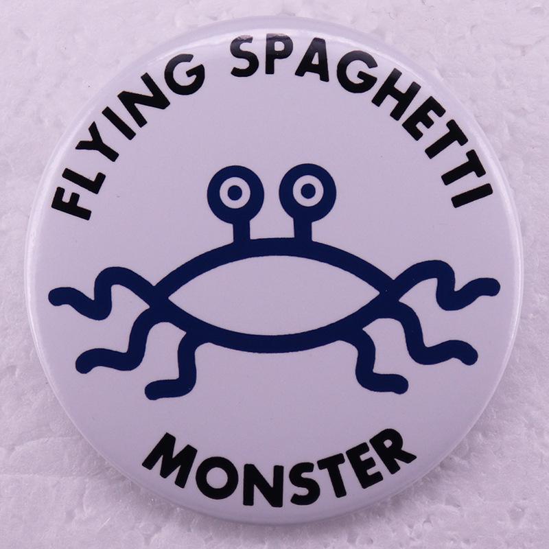 Flying Spaghetti Monster Badge Pin