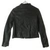 mystic Long sleeve leather Single riders jacket F black Sheep leather Women Used