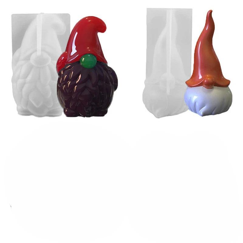

Top Quality Santa Claus Silicone Candle Mold DIY Christmas Decor Craft Gift Making Aromath Soap Plaster Casting Molds Home Party