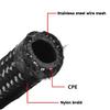 AN4 AN6 AN8 AN10 AN12 Fuel Line Hose Nylon Braided Fuel Line Hose with Stainless Steel Mesh Reinforce Black