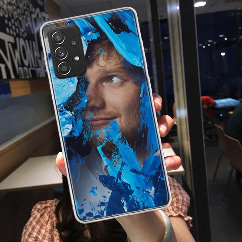Ed sheeran Singer Phone Case for Samsung A54 A57 A37 A17 A14 A15 A12 A24 A34 A55 A35 A25 A52S A07 A05S A04S A22 A32 A72 Galaxy N