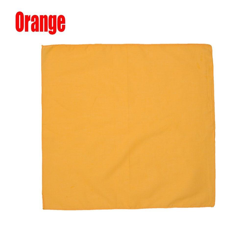 Cotton Square Neck Scarf Mixed Solid Colored Neckerchief Head Wraps Scarf Bandana Headband Scarf for Women Men Sport Outdoor