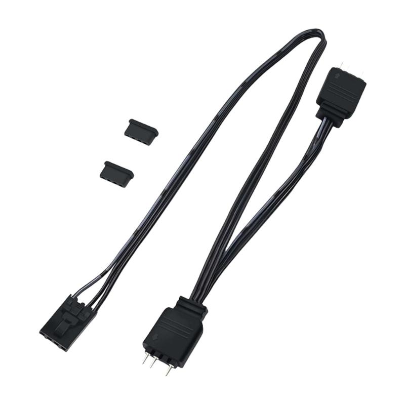 

ARGB Adapter Cable 4pin to 3Pin Enhances Lighting Effects 4Pin to 5V 3Pin Devices Splitter For HDLL120 1
