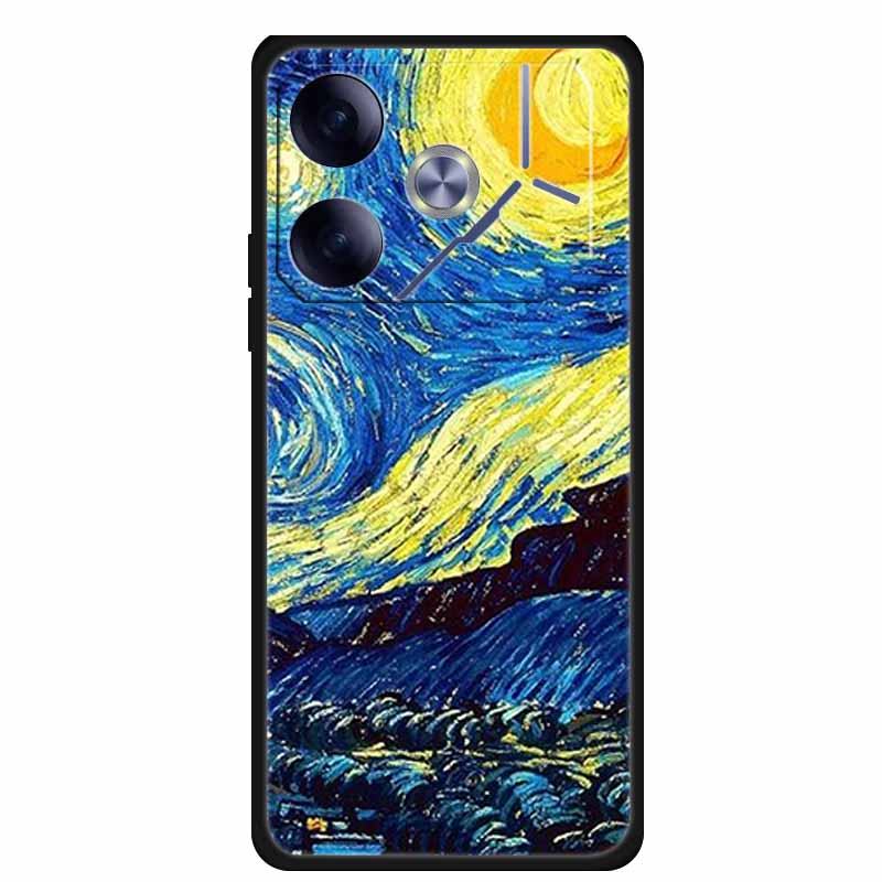 For Tecno Pova 6 Phone Case 6.78" Animal Black Silicone Soft Back Cover Cases For Tecno Pova 6 Case Pova6 Coque Funda Shockproof