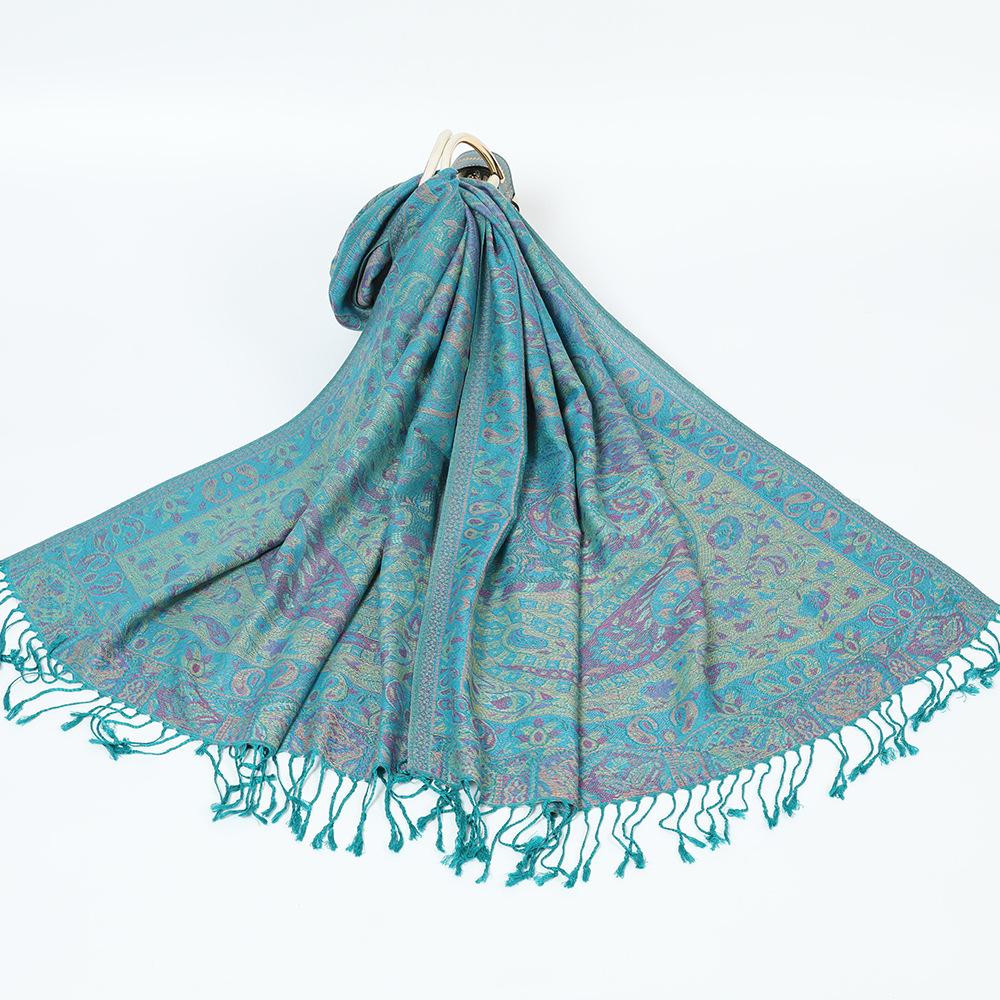 New retro shawl with women's travel vacation photo scarf warm scarf cape fringe