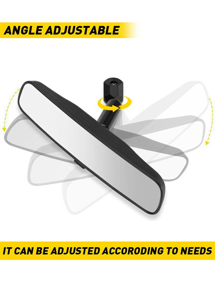 Rétroviseur Intérieur Arrière 10 Pouces Rétroviseur Intérieur Noir Facile À Installer Rétroviseur Intérieur Arrière ABS Verre Accessoires Voiture