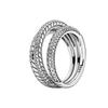 S925 silver new silver bow ring pink color black fashionable niche high-end women's jewelry