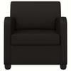 Armchair Black Faux Leather