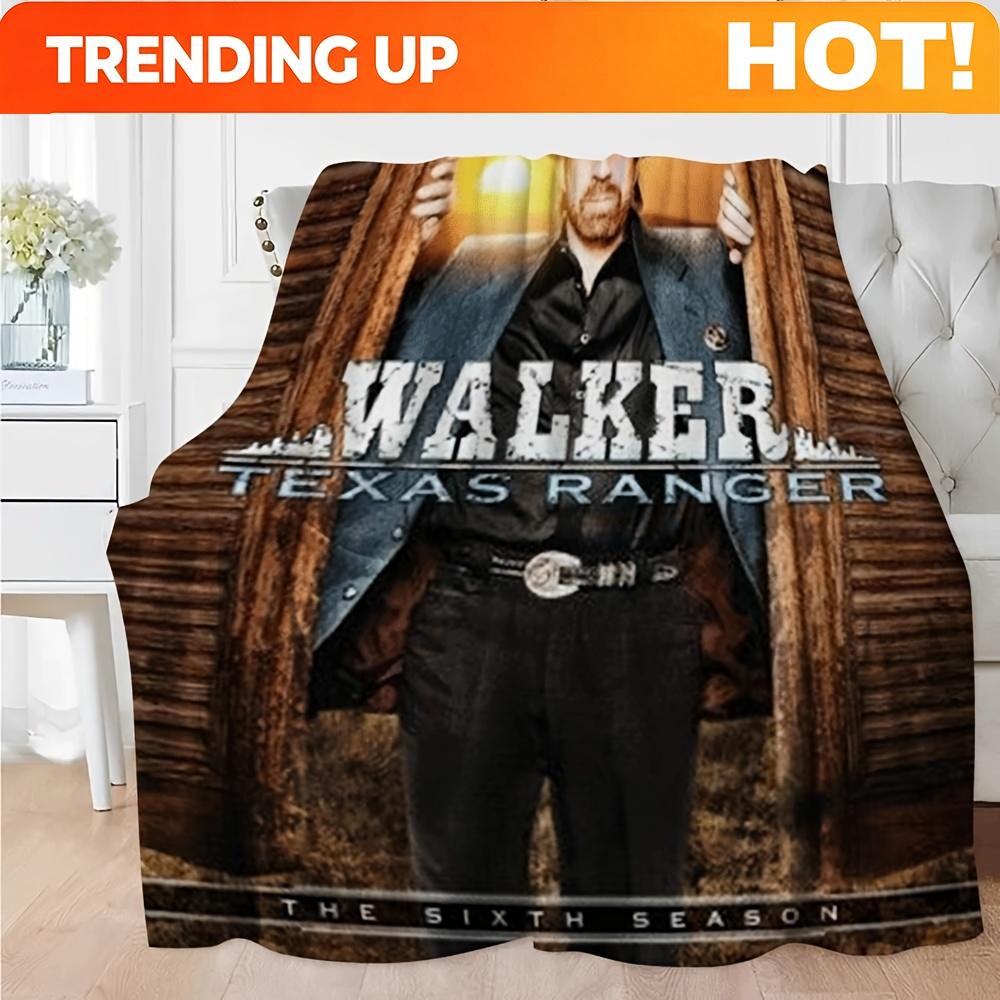 Customize A Versatile Flannel Blanket Featuring 1pc Walker Texas Ranger Creativity, Perfect for Use As a Throw, Art Poster, Or T