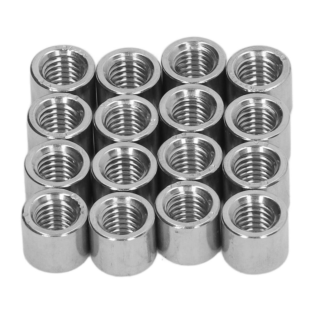 50 Stück M8 Innengewinde Verbindungsmutter Robust Tragbar Edelstahl Wartung Gewinde Verbindungsmutter Set