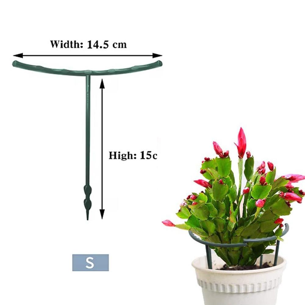 

Plant Support Stakes Cage Plie Flower Stand Holder Plastic Semicircle Green House Orchard Fixing Rod Gardening Bonsai Tools 2PCS